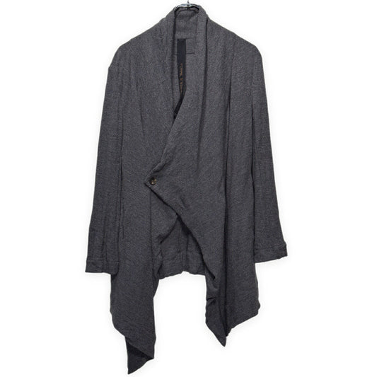 ITO Gray Wool Drape Knit Jacket Size 46