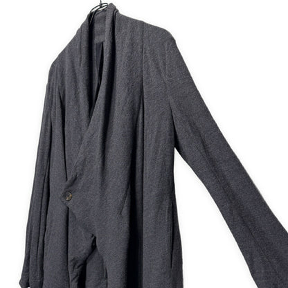 ITO Gray Wool Drape Knit Jacket Size 46