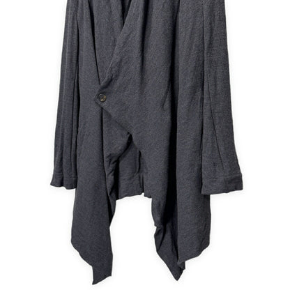 ITO Gray Wool Drape Knit Jacket Size 46