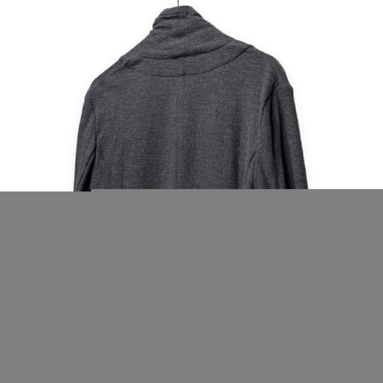 ITO Gray Wool Drape Knit Jacket Size 46