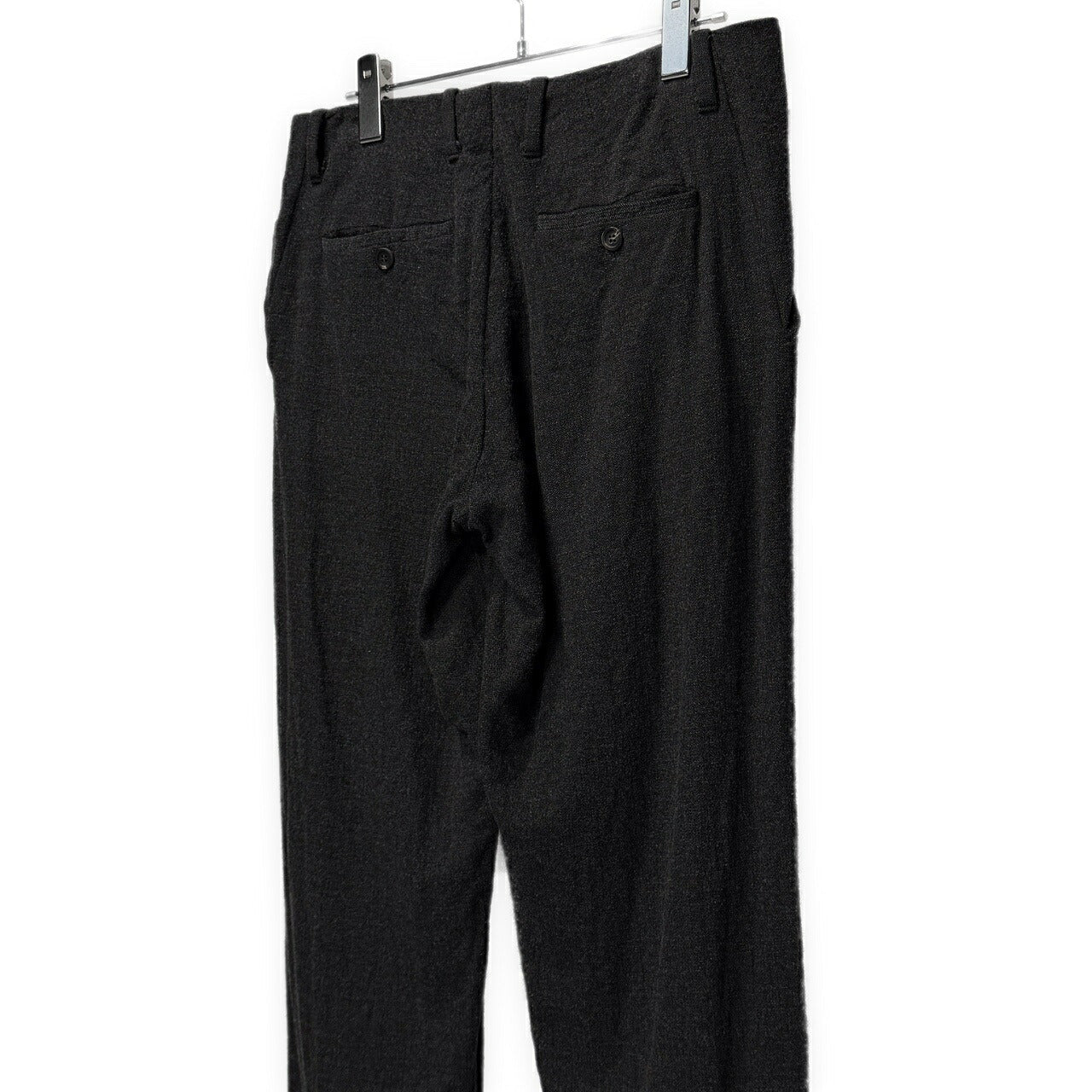 forme d'expression Gray Wool Straight Trousers Size 46