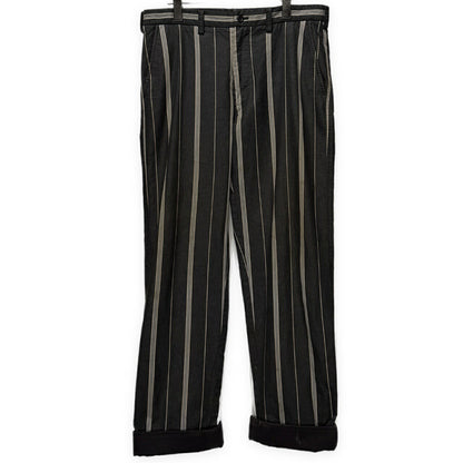 ISSEY MIYAKE MEN 02AW Archive Cotton Stripe Pants Size 3