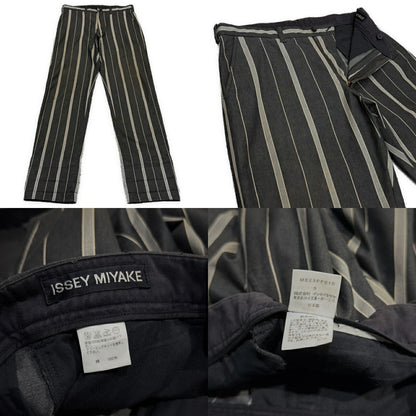 ISSEY MIYAKE MEN 02AW Archive Cotton Stripe Pants Size 3