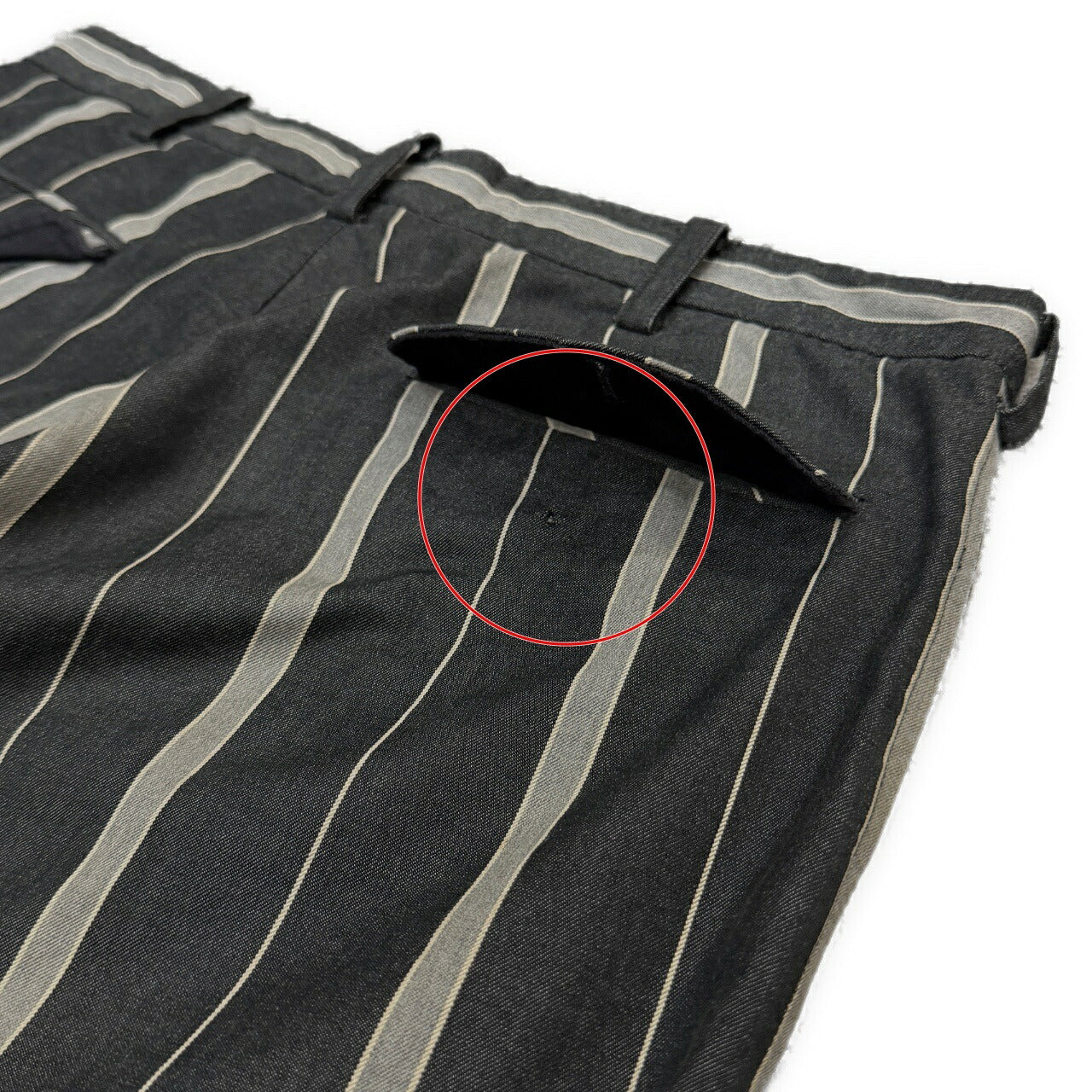 ISSEY MIYAKE MEN 02AW Archive Cotton Stripe Pants Size 3