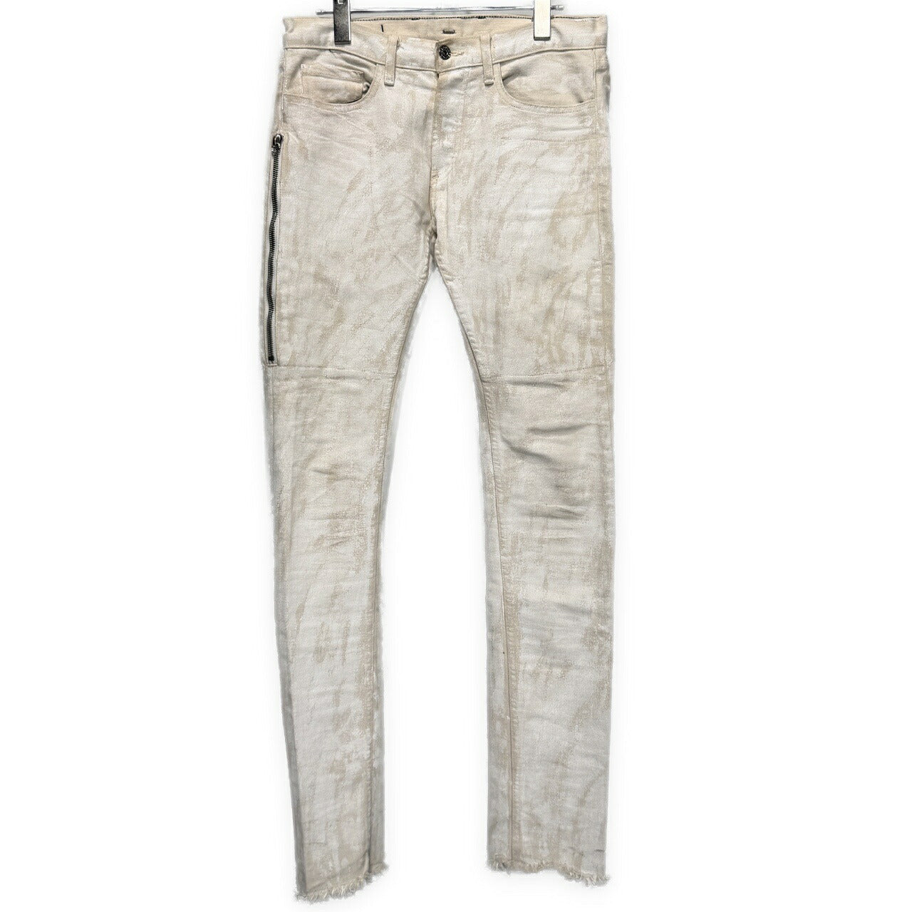 MR.COMPLETELY White Coated Zip Pocket Skinny Jeans Size 28