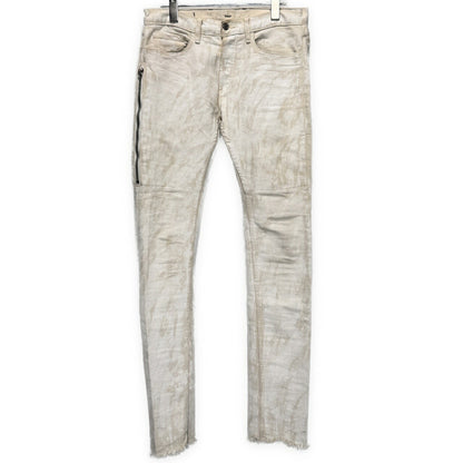 MR.COMPLETELY White Coated Zip Pocket Skinny Jeans Size 28