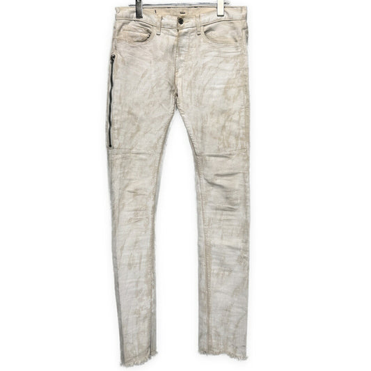 MR.COMPLETELY White Coated Zip Pocket Skinny Jeans Size 28