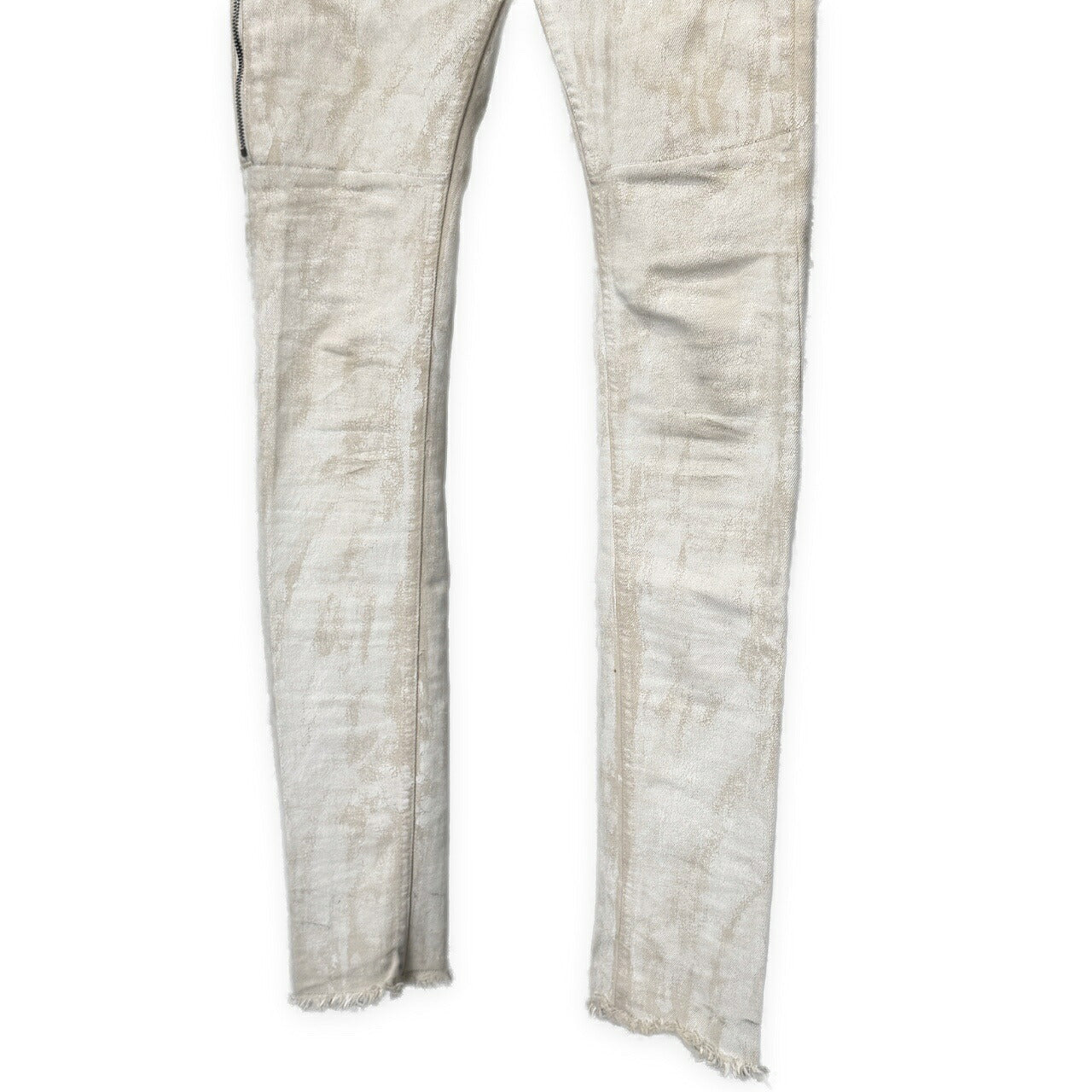MR.COMPLETELY White Coated Zip Pocket Skinny Jeans Size 28