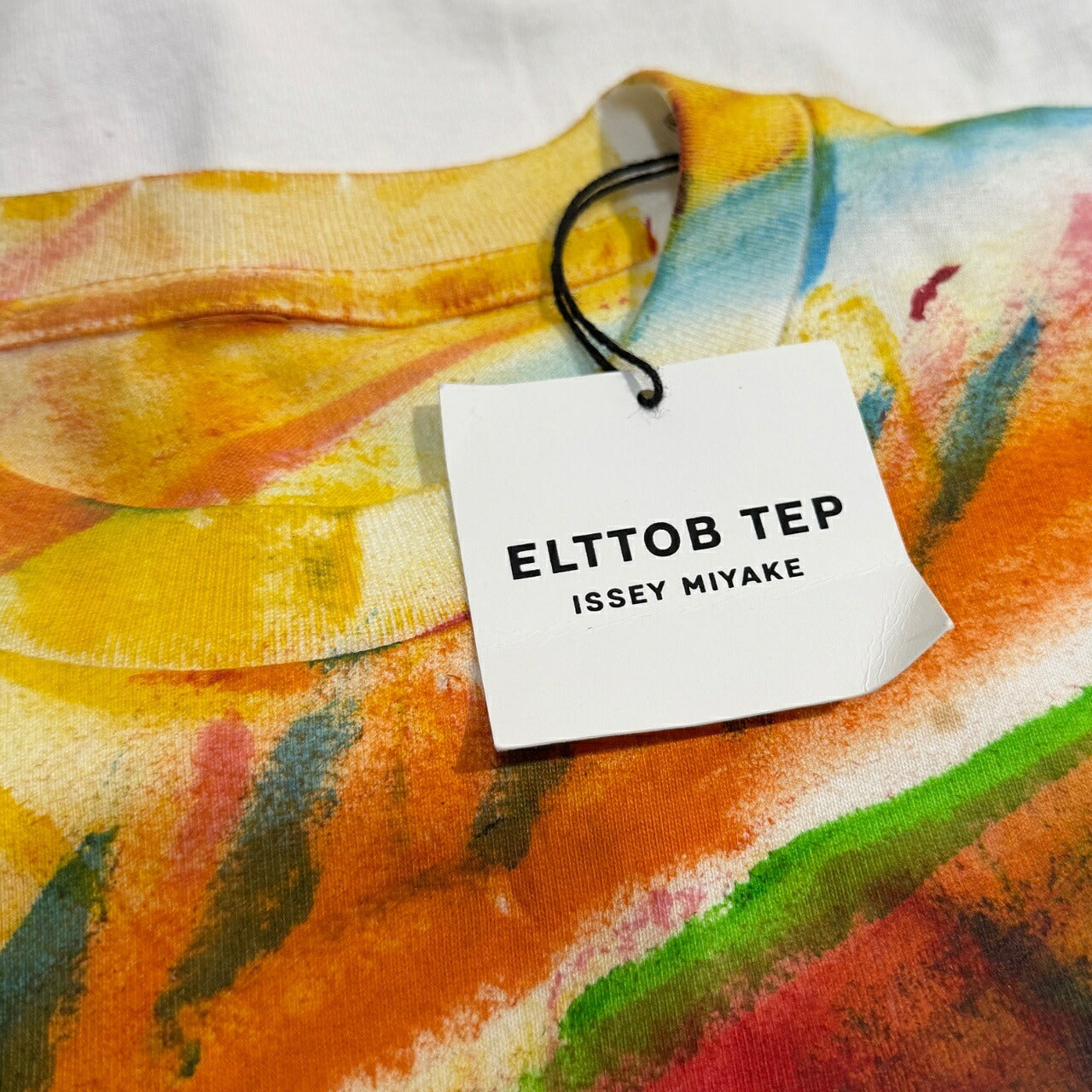ELTTOB TEP ISSEY MIYAKE 00s Hand-Painted T-Shirt Size S
