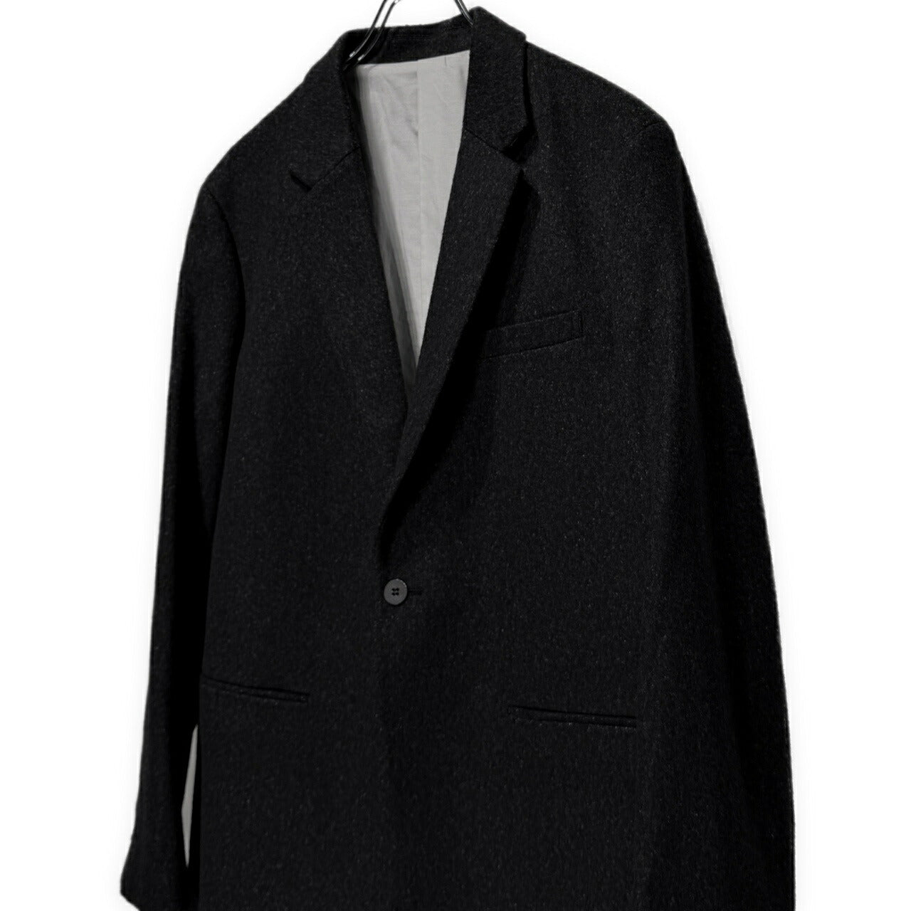 OVERCOAT 23AW Wool Flannel Single Blazer Grey Size 1