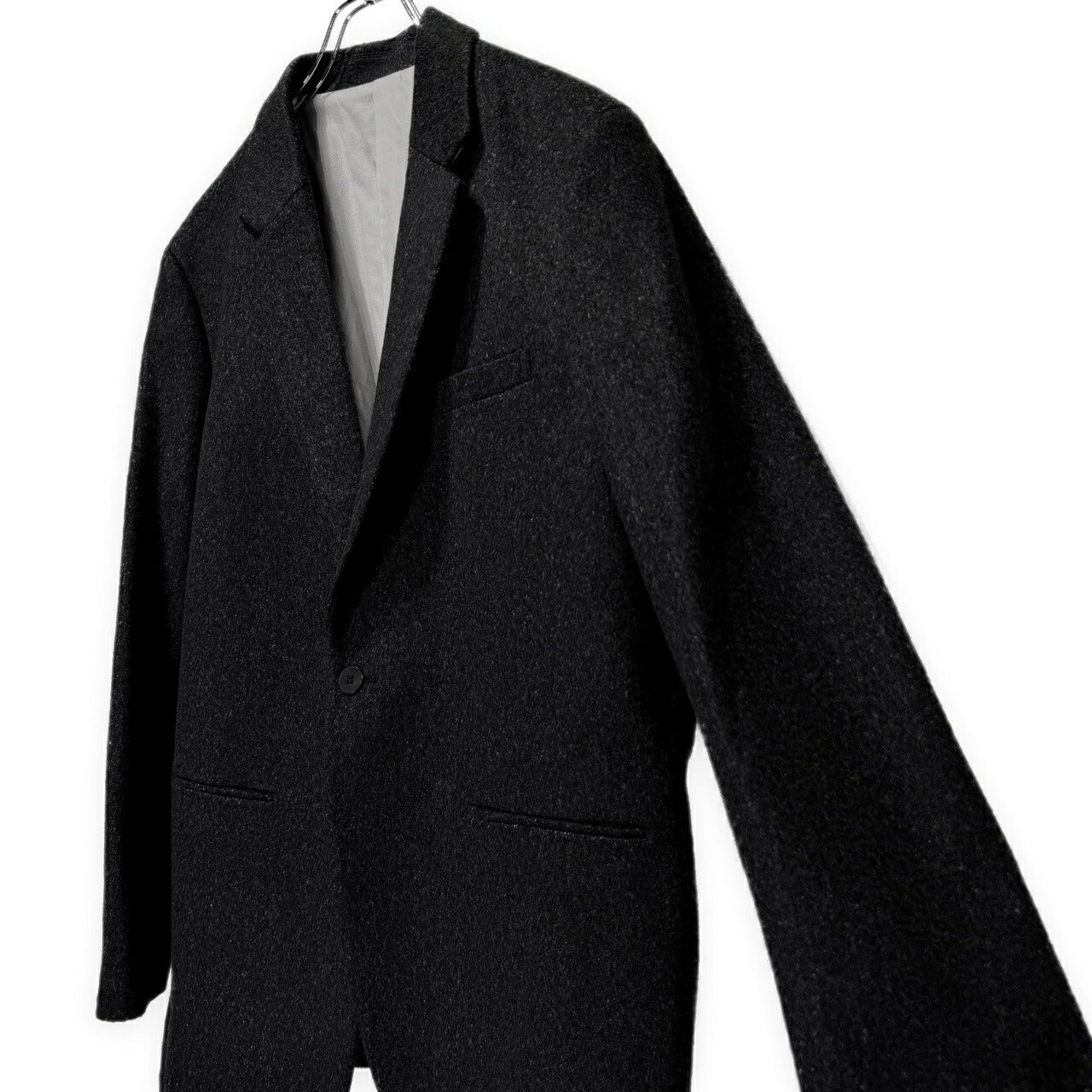 OVERCOAT 23AW Wool Flannel Single Blazer Grey Size 1