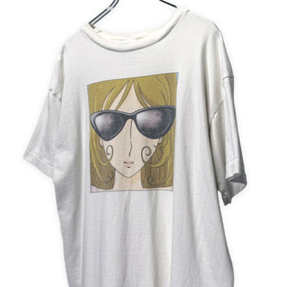 SAINT MICHAEL 23SS Vintage Print T-Shirt White Size L