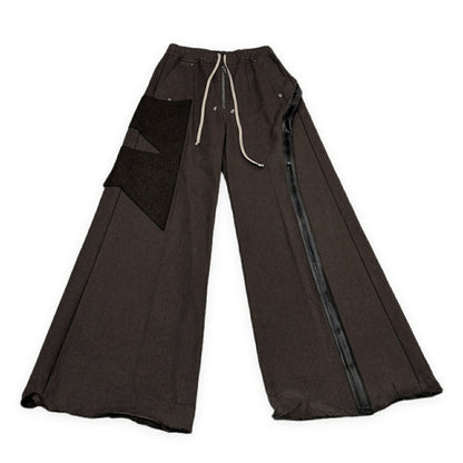 Rick Owens 24AW Rubber Patchwork Wide Bela Pants Size 46