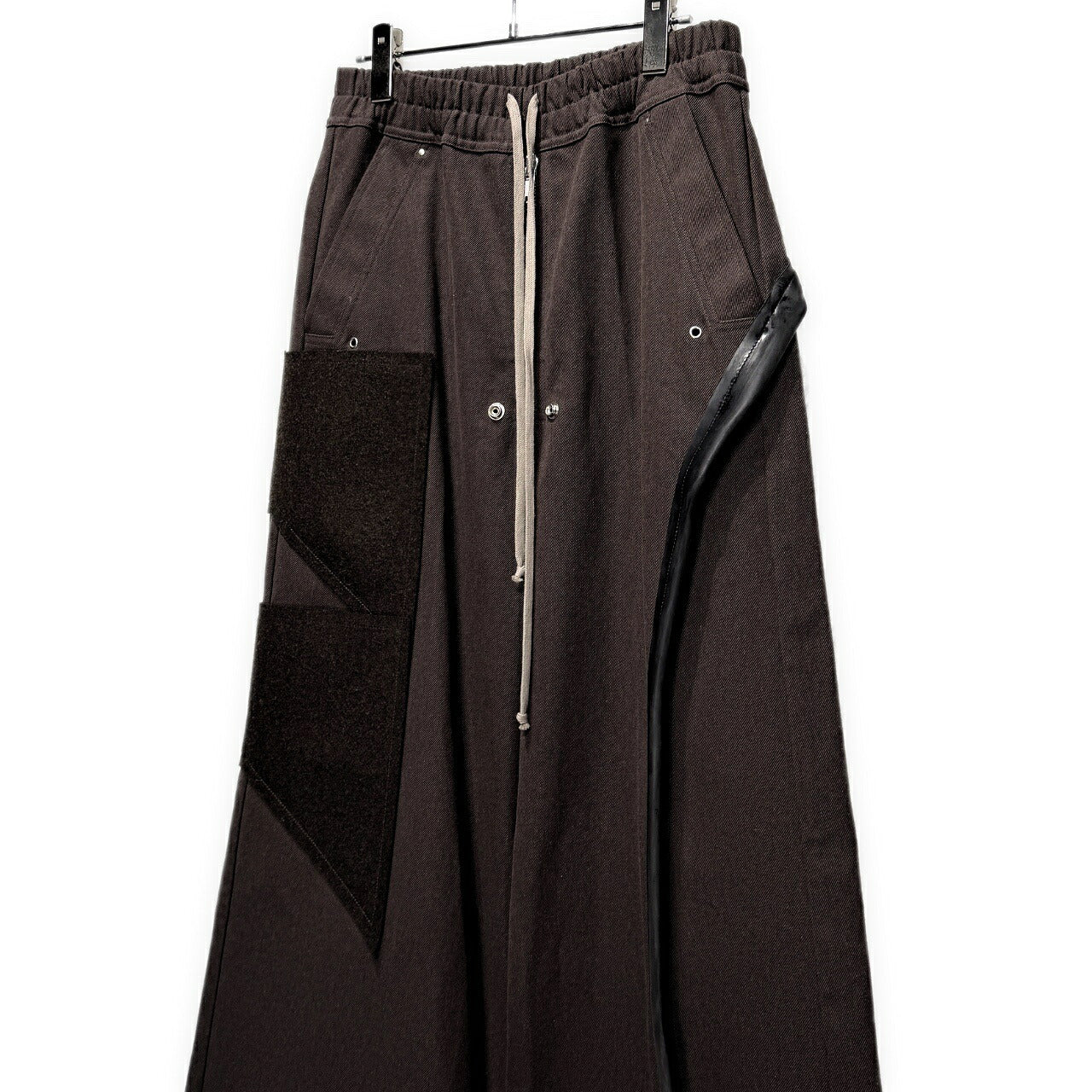 Rick Owens 24AW Rubber Patchwork Wide Bela Pants Size 46