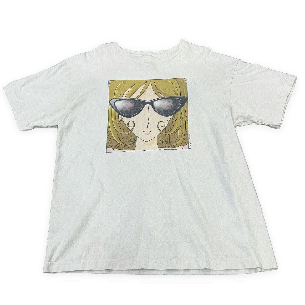 SAINT MICHAEL 23SS Vintage Print T-Shirt White Size L