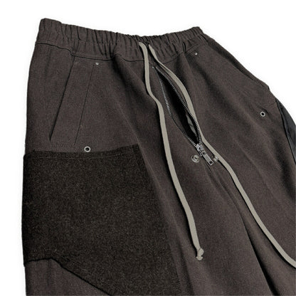 Rick Owens 24AW Rubber Patchwork Wide Bela Pants Size 46