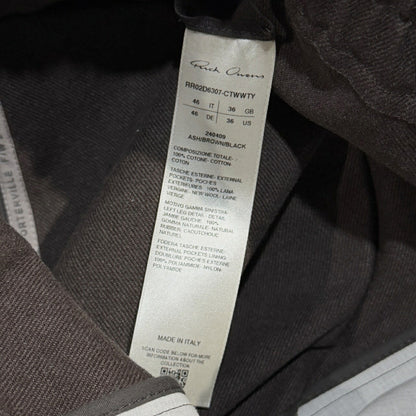 Rick Owens 24AW Rubber Patchwork Wide Bela Pants Size 46