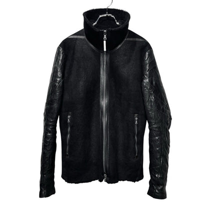 ISAAC SELLAM ALARMANT Black Mouton Down Jacket Size M