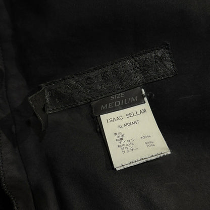 ISAAC SELLAM ALARMANT Black Mouton Down Jacket Size M