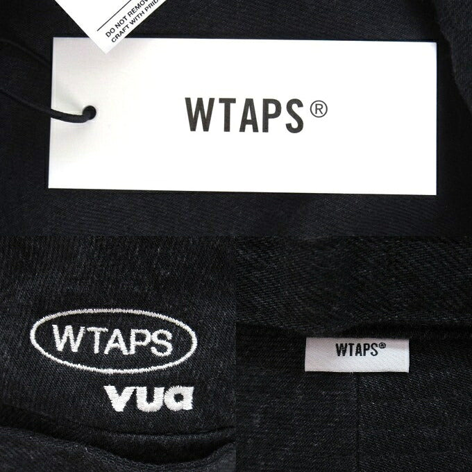 WTAPS 23AW Cotton Denim Jungle Bucket Hat Black Size 04