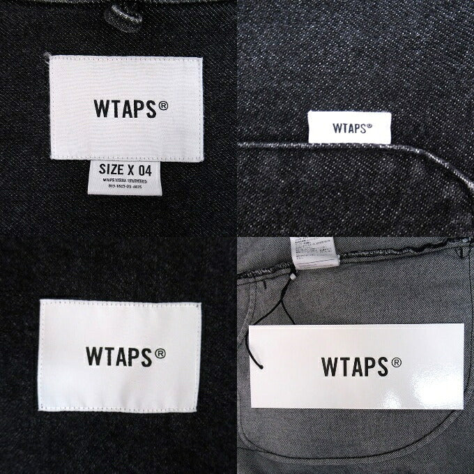 WTAPS 22AW WCPO Cotton Denim Long Sleeve Shirt Black Size 04