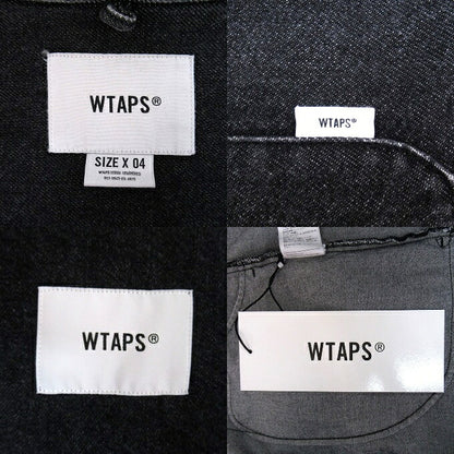 WTAPS 22AW WCPO Cotton Denim Long Sleeve Shirt Black Size 04