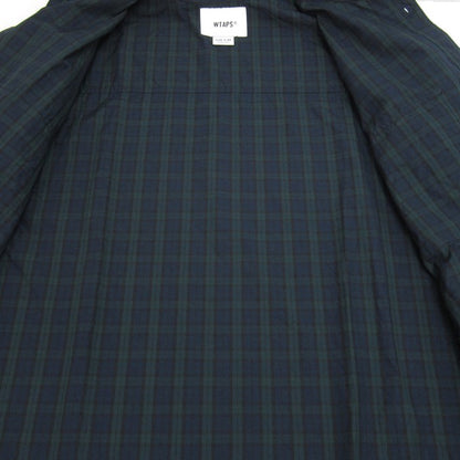 WTAPS 25SS Wcpo Cotton Broadcloth Long Sleeve Shirt Green Size 04