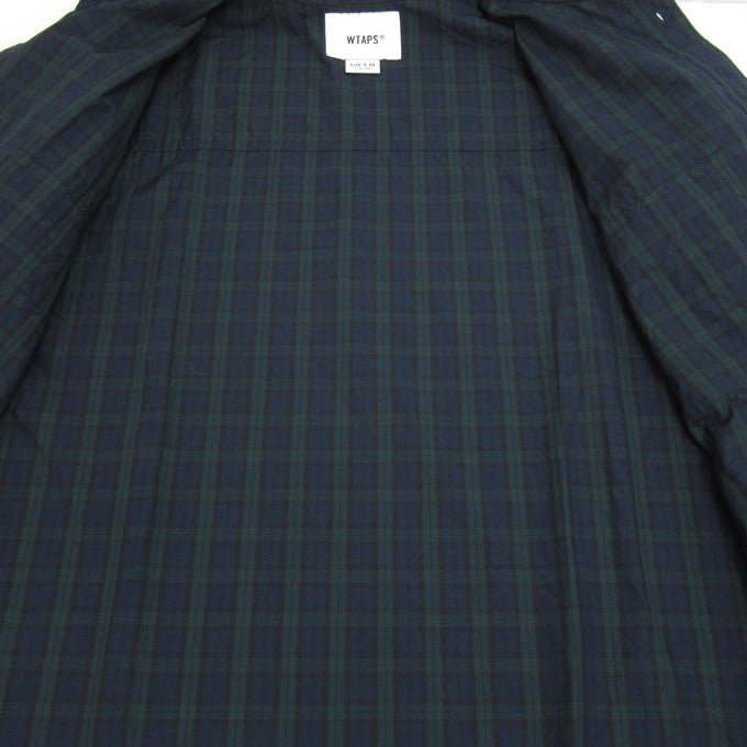 WTAPS 25SS Wcpo Cotton Broadcloth Long Sleeve Shirt Green Size 04