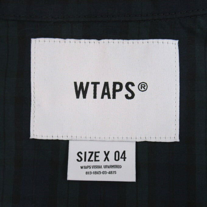 WTAPS 25SS Wcpo Cotton Broadcloth Long Sleeve Shirt Green Size 04