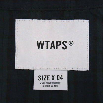 WTAPS 25SS Wcpo Cotton Broadcloth Long Sleeve Shirt Green Size 04