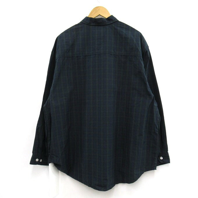 WTAPS 25SS Wcpo Cotton Broadcloth Long Sleeve Shirt Green Size 04