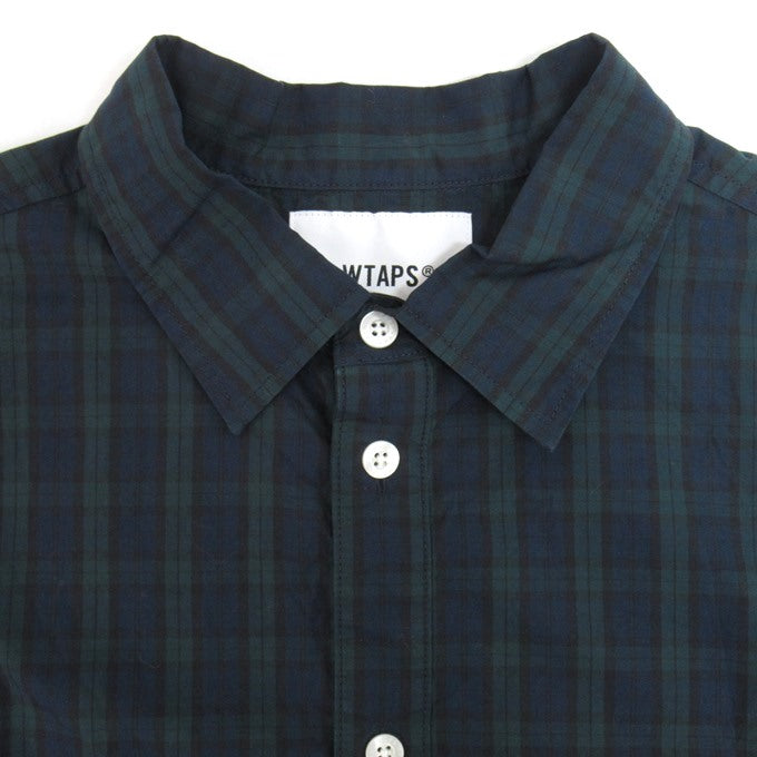 WTAPS 25SS Wcpo Cotton Broadcloth Long Sleeve Shirt Green Size 04