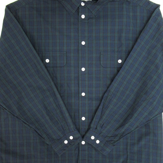WTAPS 25SS Wcpo Cotton Broadcloth Long Sleeve Shirt Green Size 04