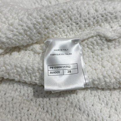 CHANEL 2025 Resort Coco Mark Cotton Cardigan Size 38