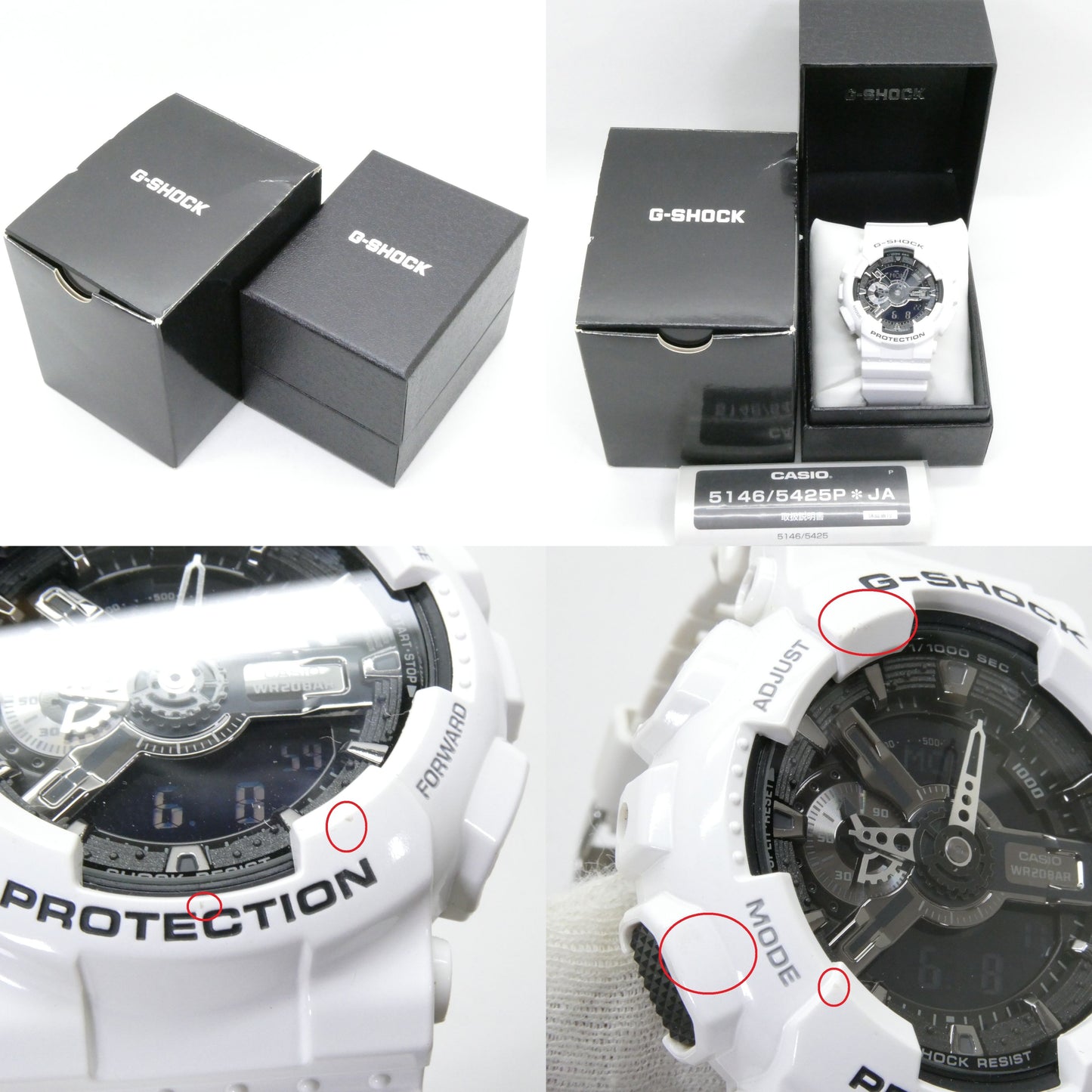 CASIO G-SHOCK GA-110GW-7AJF White Watch Size ONE SIZE