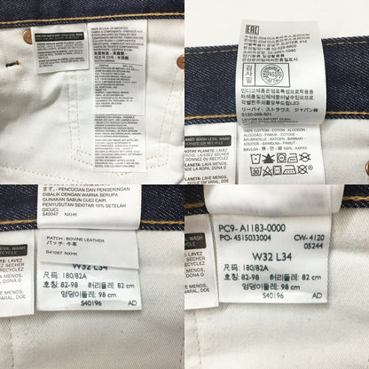 Levi's 551Z 145th Anniversary Indigo Denim Jeans Size 32