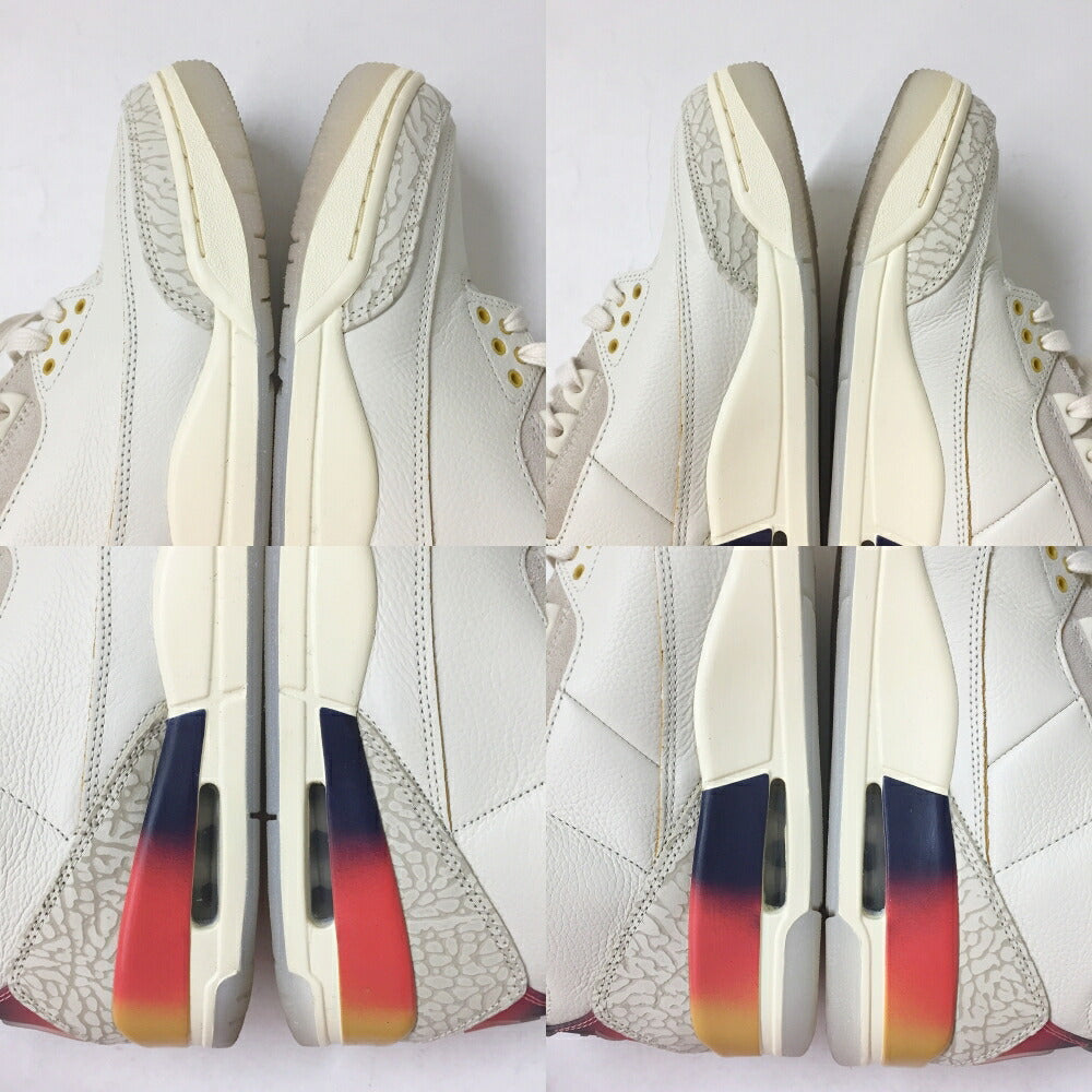 NIKE x J BALVIN Air Jordan 3 Retro Sunset Sneakers Size 10