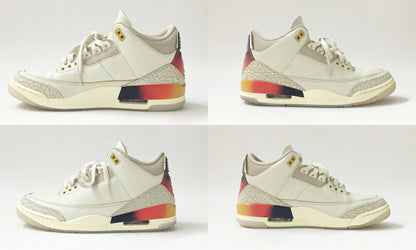 NIKE x J BALVIN Air Jordan 3 Retro Sunset Sneakers Size 10