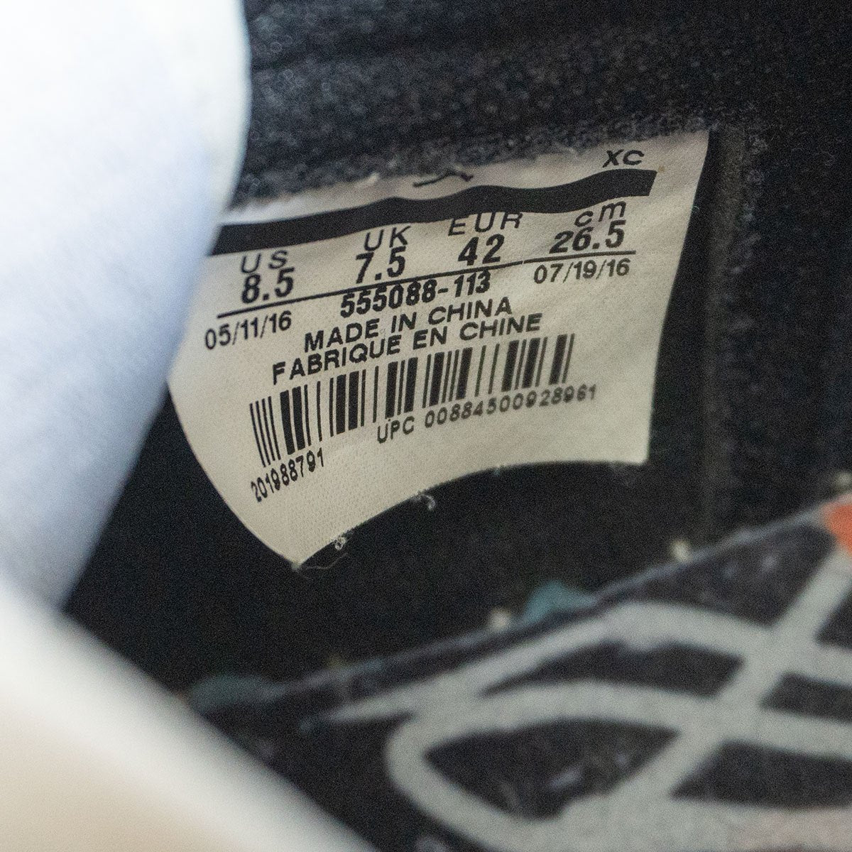 Nike AIR JORDAN 1 RETRO HIGH OG BRED 555088-113 Sneakers Size 26.5cm