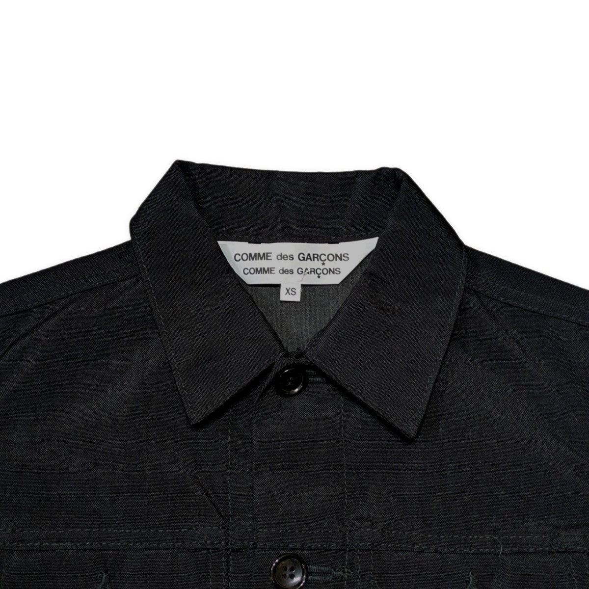 COMME des GARÇONS AD2017 Nylon Trucker Jacket Black Size XS