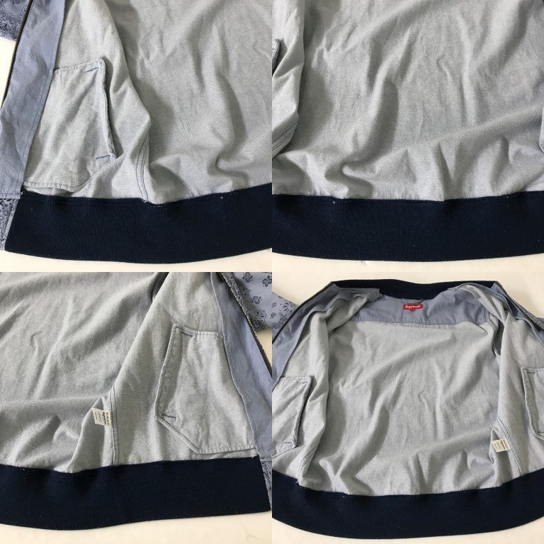 Supreme Paisley Denim Jacket Blue/Navy Size L