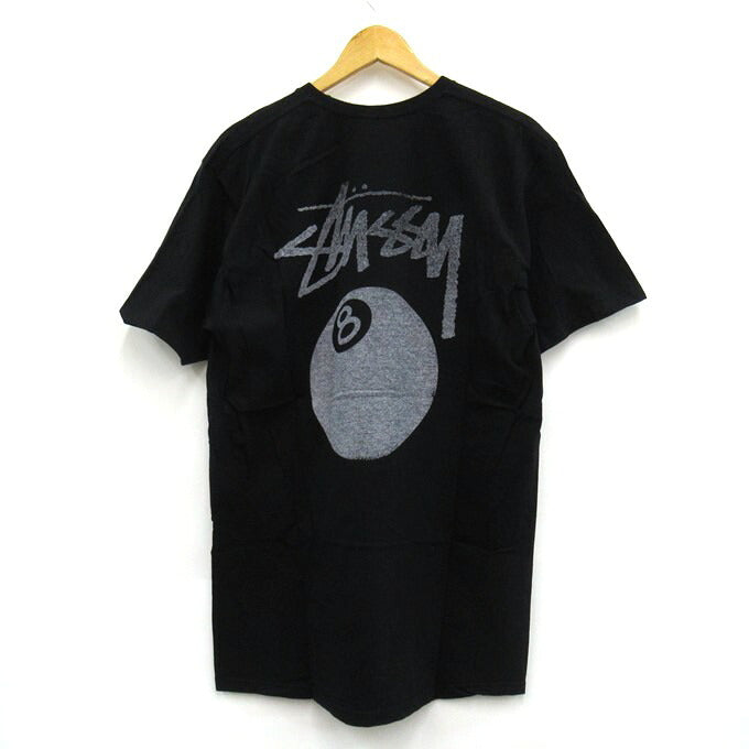 STUSSY 8BALL Graphic T-Shirt Black Size L