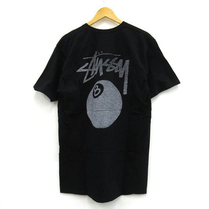 STUSSY 8BALL Graphic T-Shirt Black Size L