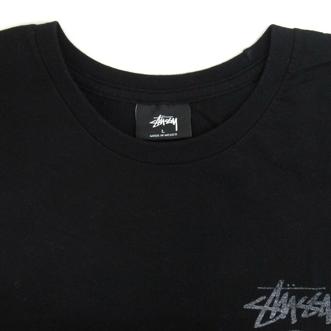 STUSSY 8BALL Graphic T-Shirt Black Size L
