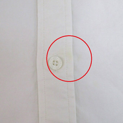 WTAPS 22AW BD 01 Cotton Oxford Long Sleeve Shirt White Size 04