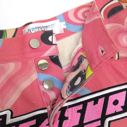 AONE4SURE x Powerpuff Girls Skinny Pants Pink Size S