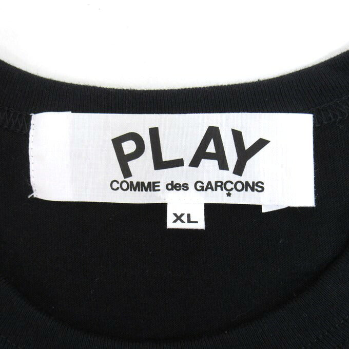 PLAY COMME des GARCONS Heart Logo T-Shirt Black Size XL