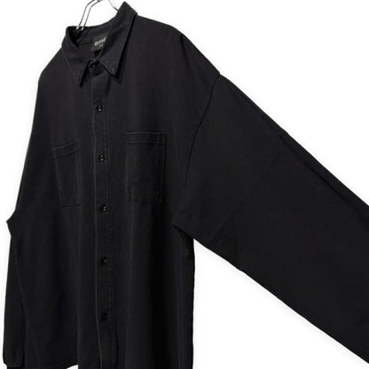 BTMK Organic Washed Long Shirt Black Size XXL