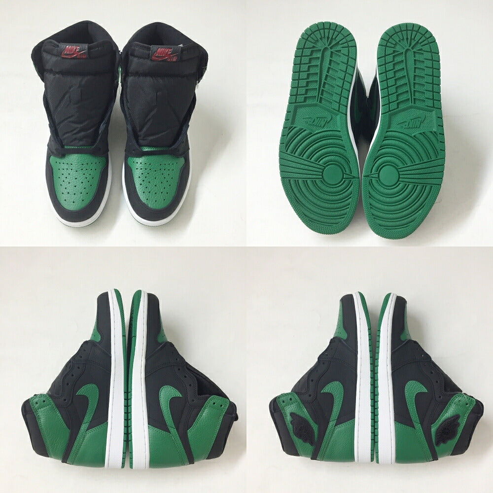 NIKE AIR JORDAN 1 Retro High OG "Pine Green" Sneakers Size 9