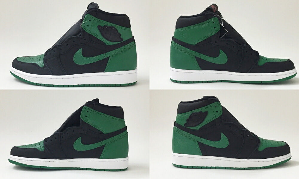 NIKE AIR JORDAN 1 Retro High OG "Pine Green" Sneakers Size 9